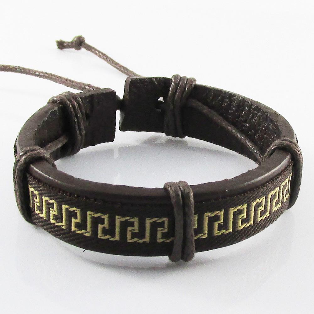 Unisex PU Cord Surfer Cuff Bracelet Adjustable Select Colour & Design