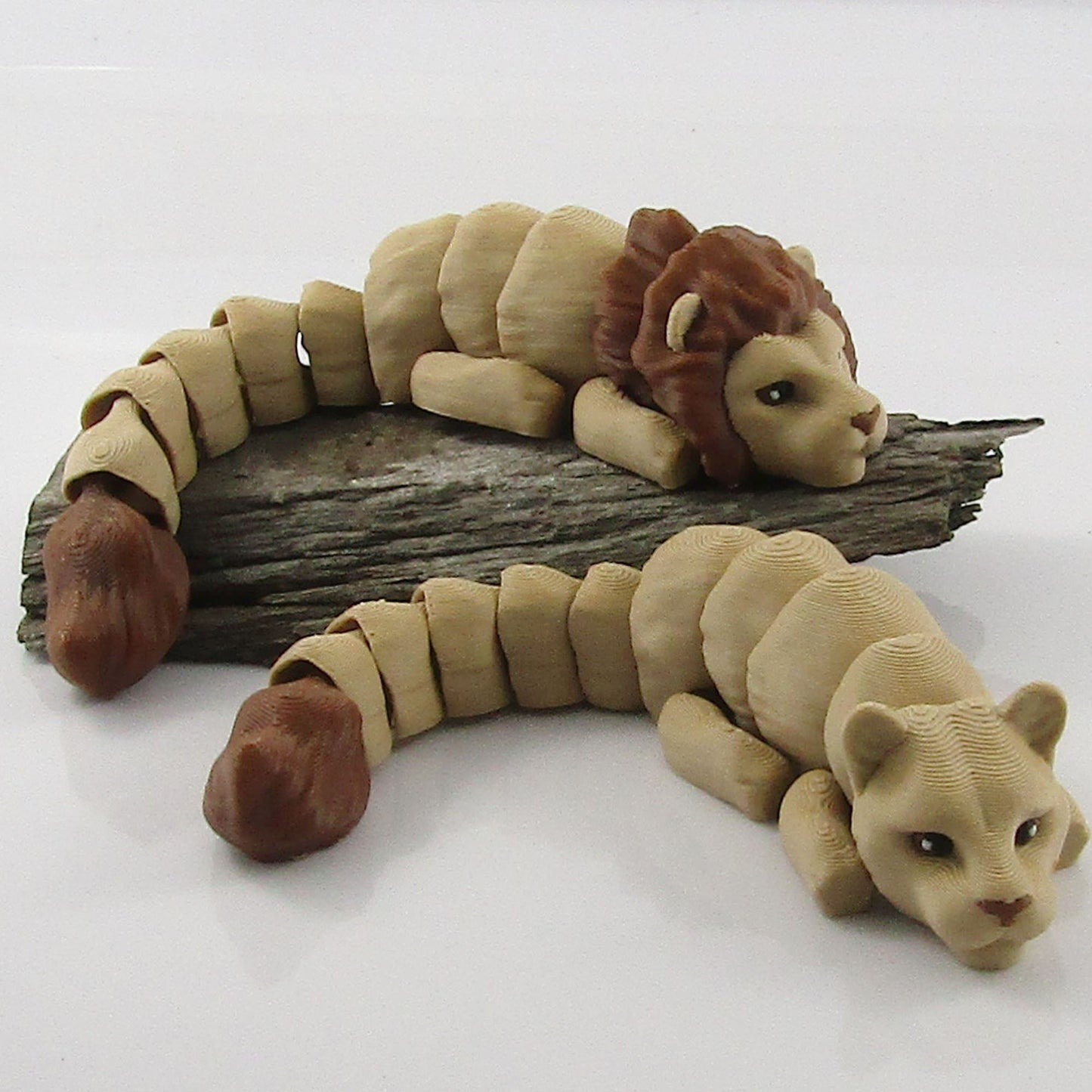 Articulated Baby Lion and Lioness cubs 3D Fidget Toy Desk Decoration Gift