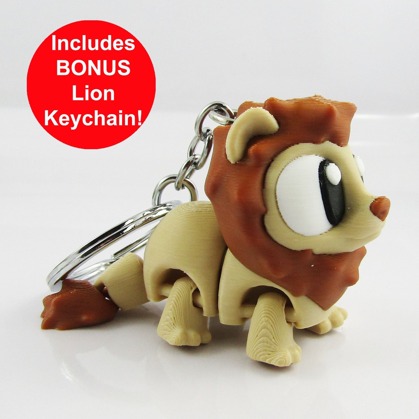 Mini Lion Savanna Playset โ Cute Safari Animal Toy, Miniature Lion Figure
