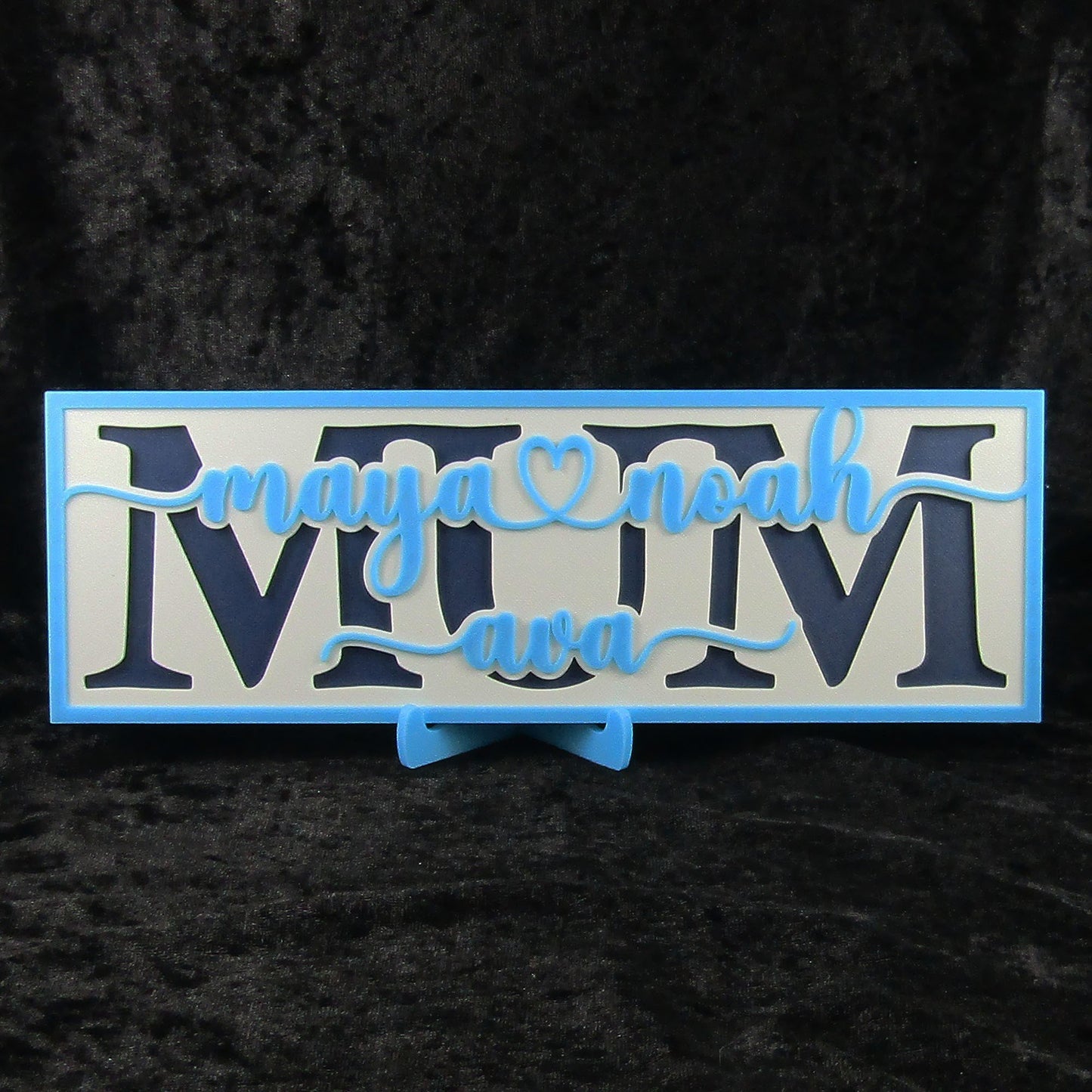 Mother’s Day 3D Printed Plaque – 250mm x 85mm with stand