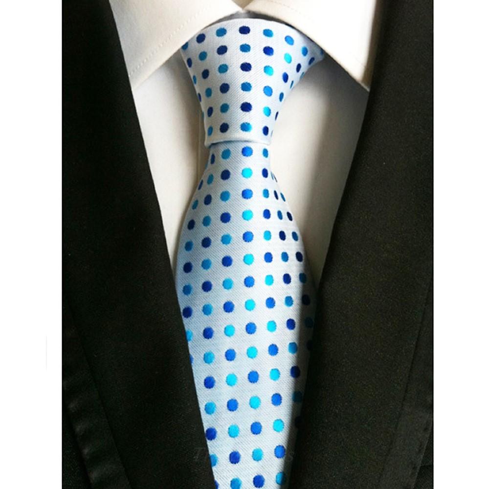 Mens Spotted Tie Soft Touch Polyester Select from 6 Colours!