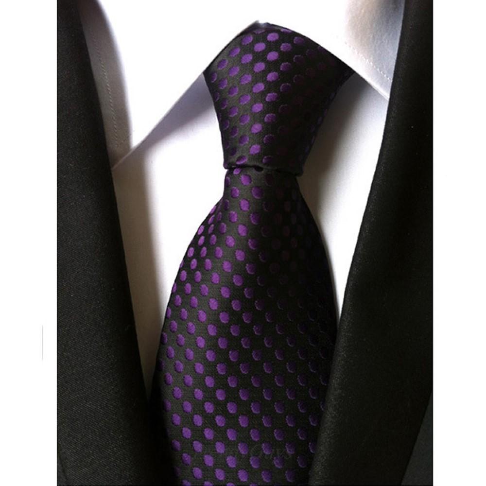 Mens Spotted Tie Soft Touch Polyester Select from 6 Colours!