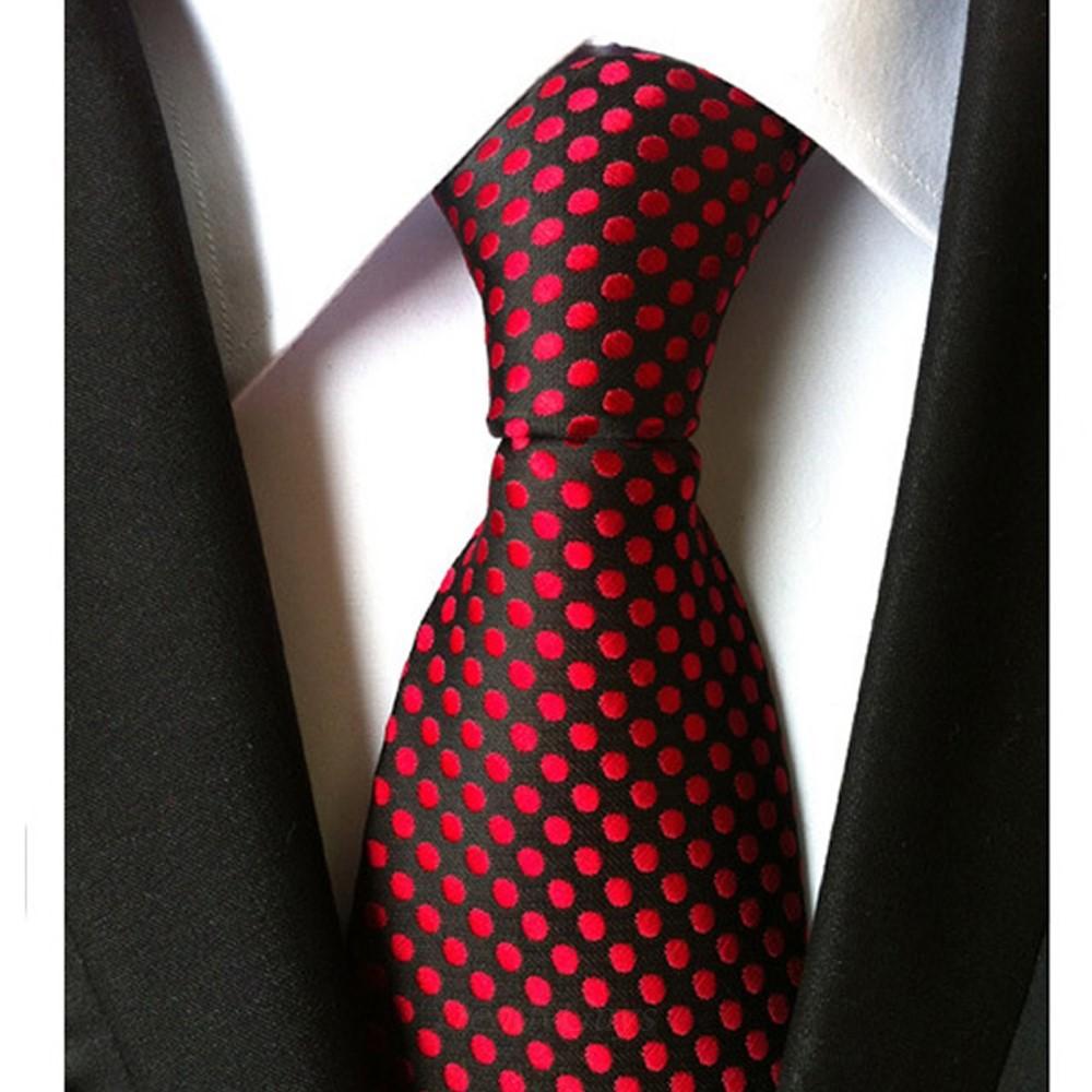 Mens Spotted Tie Soft Touch Polyester Select from 6 Colours!