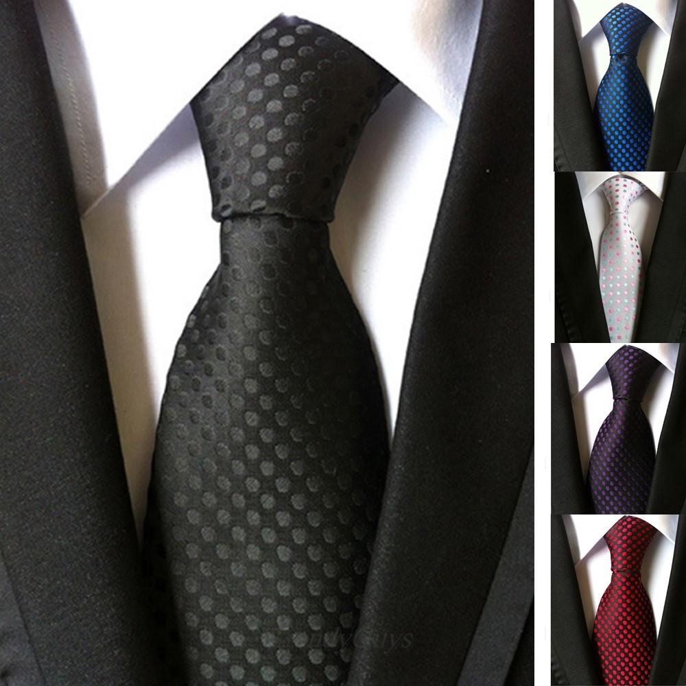 Mens Spotted Tie Soft Touch Polyester Select from 6 Colours!