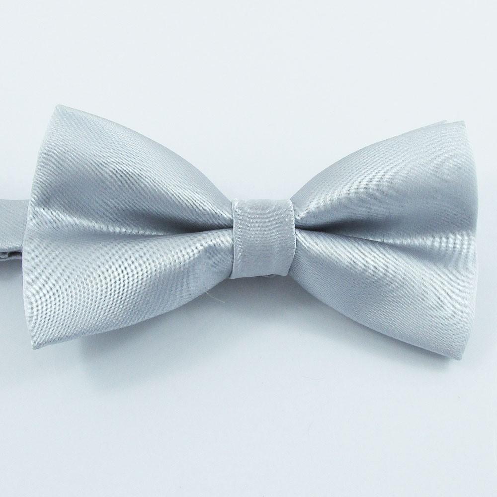 Classic Solid Colour Bowtie Tie Soft Touch Polyester Adjustable Select Colour