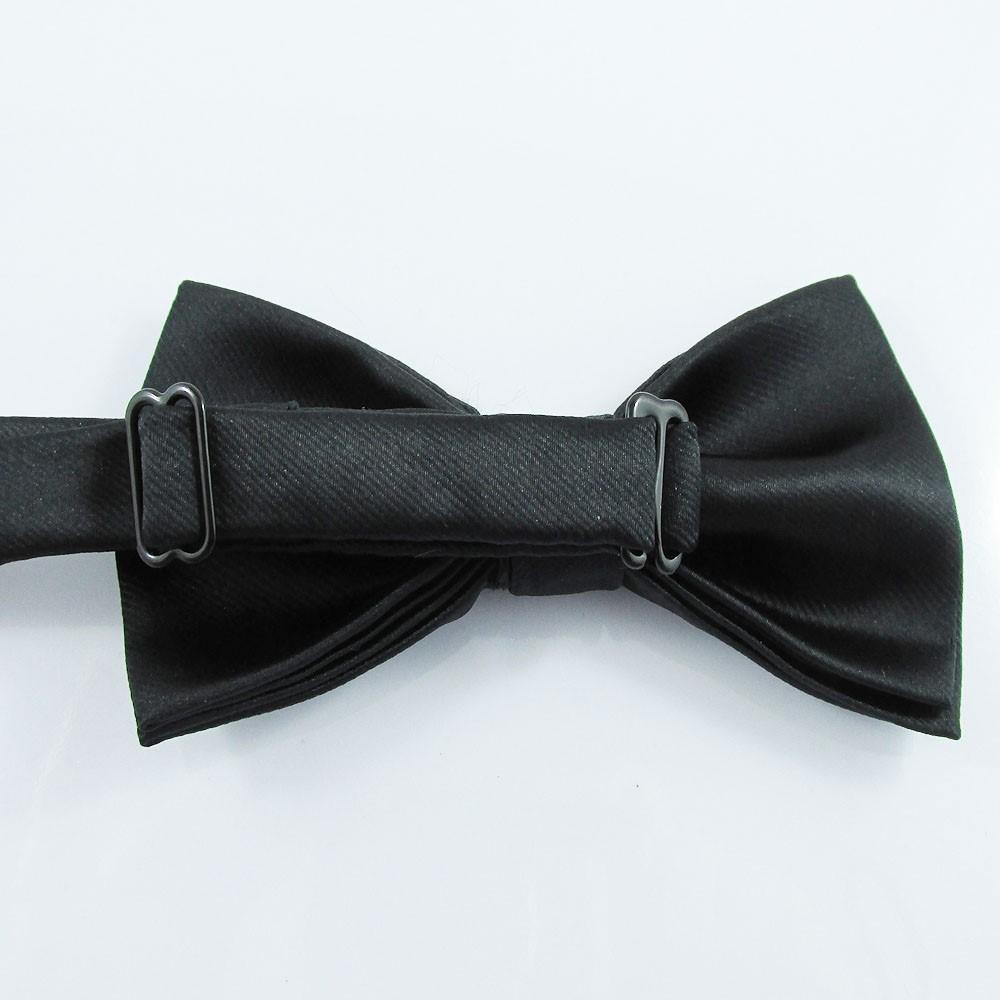 Classic Solid Colour Bowtie Tie Soft Touch Polyester Adjustable Select Colour