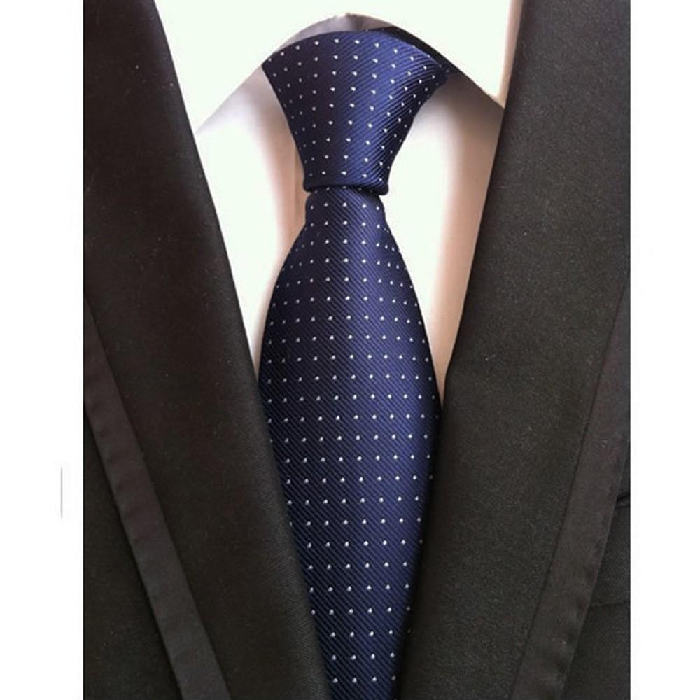 Mens Hail Spot Tie Soft Touch Polyester 1460mm Select Black Blue or Red