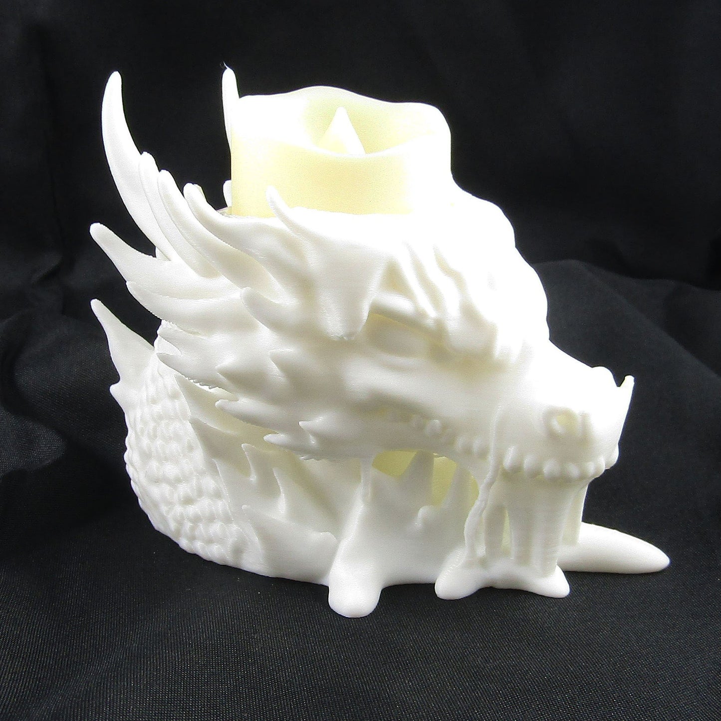Dragon Head Tealight Holder Fantasy Decor for the Dragon Lover