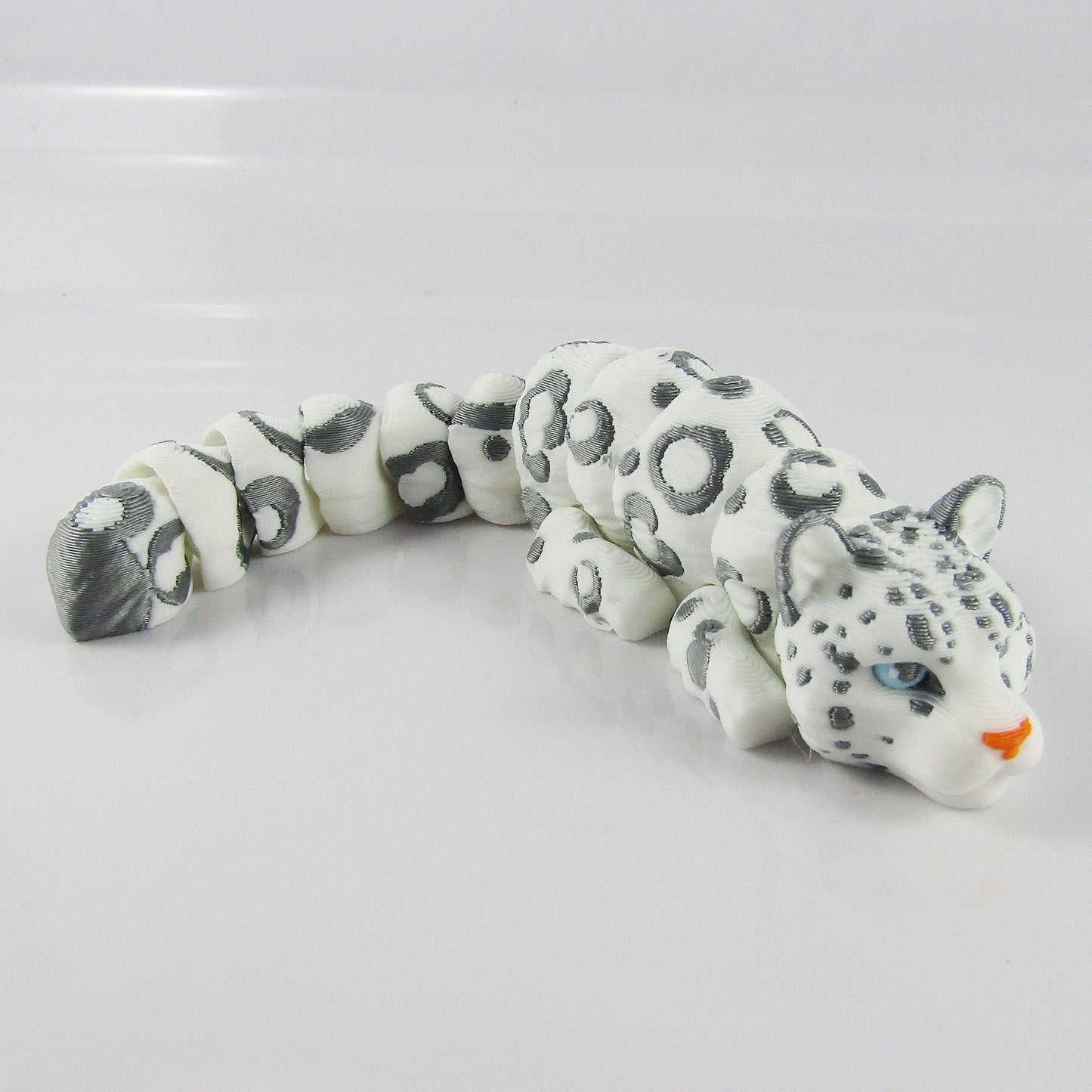 Articulated Baby Snow Leopard 3D Fidget Toy Desk Decoration Gift