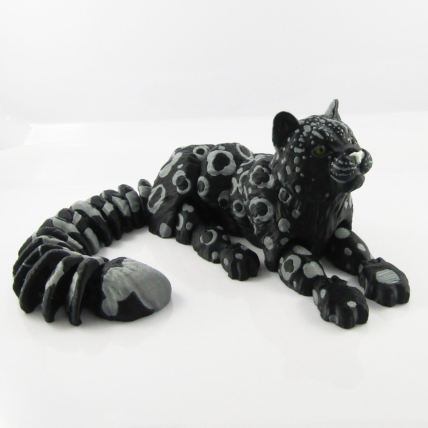 Larger 430mm Articulated Posable Leopard 3D Fidget Toy Desk Decoration PickStyle