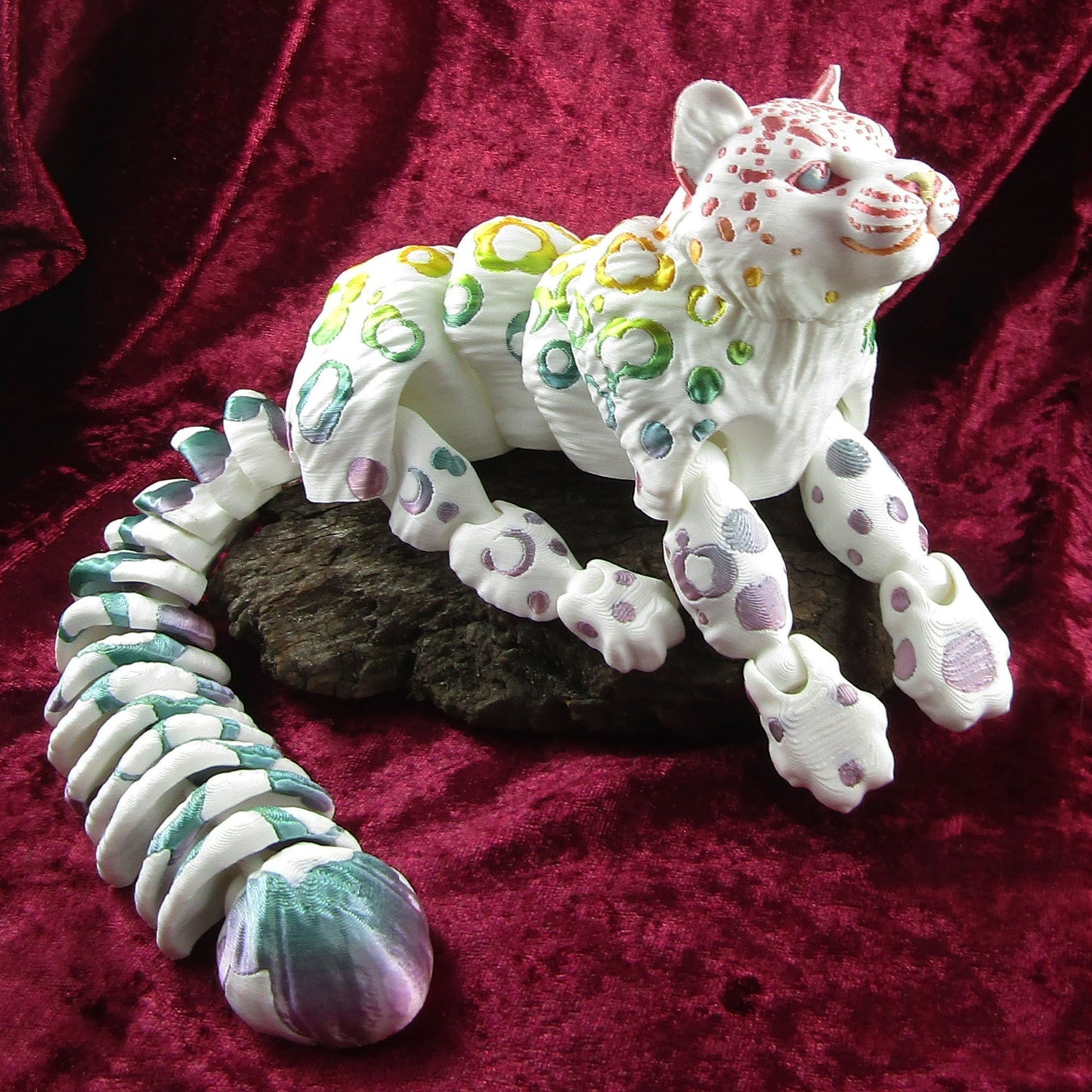 Larger 430mm Articulated Posable Leopard 3D Fidget Toy Desk Decoration PickStyle