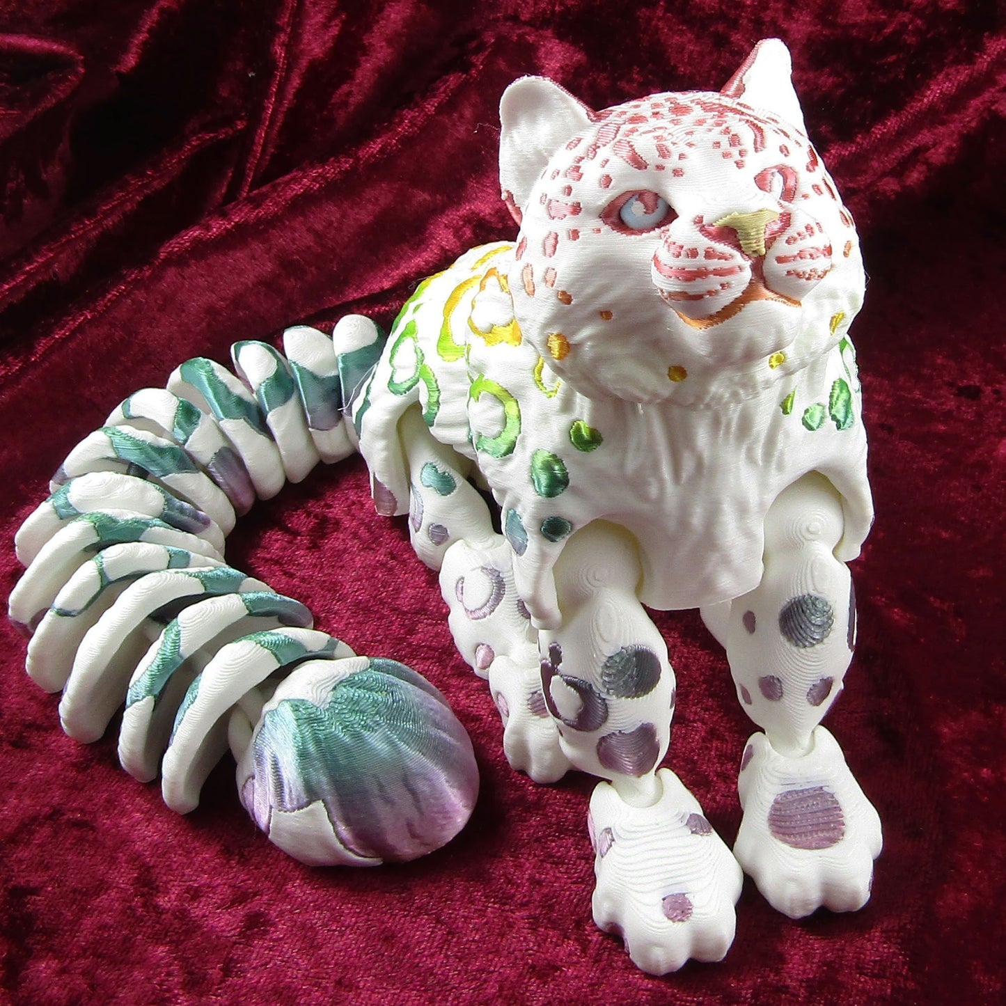 Larger 430mm Articulated Posable Leopard 3D Fidget Toy Desk Decoration PickStyle