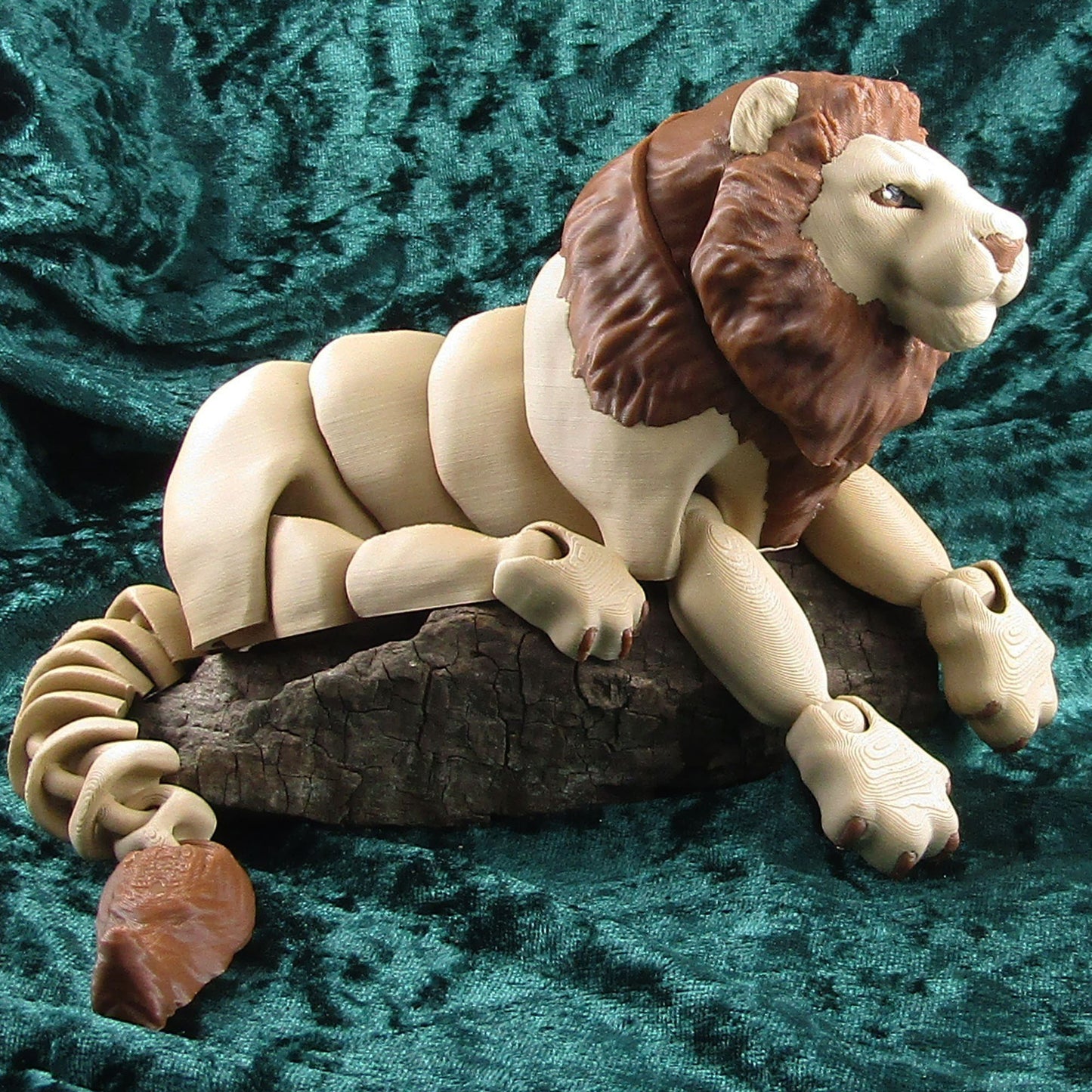 Articulated Posable Lion Big Cat 3D Fidget Toy Desk Decoration Pick Size