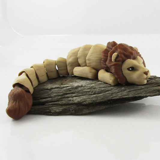 Articulated Baby Lion and Lioness cubs 3D Fidget Toy Desk Decoration Gift