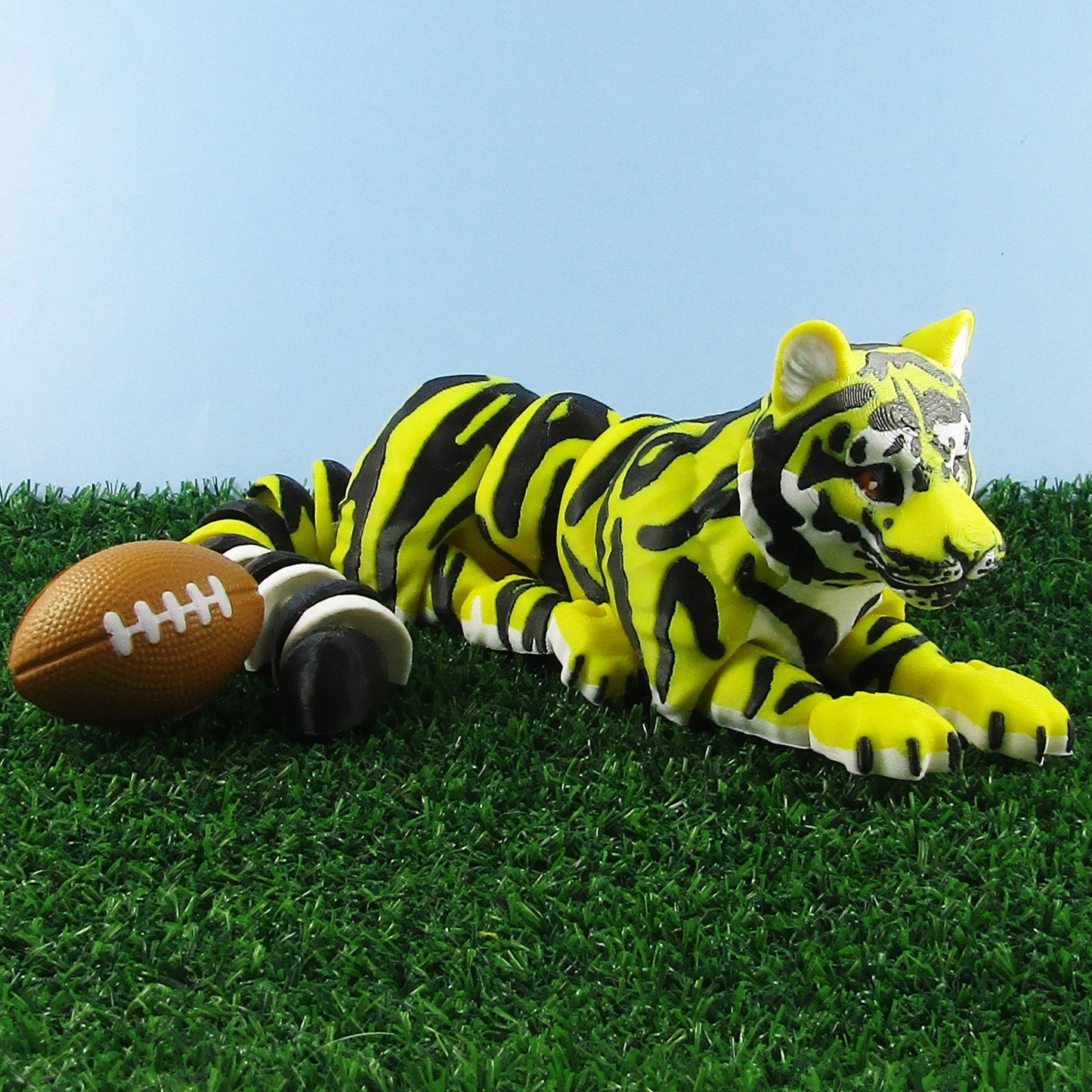 Tigers Football Keychain or 3D Fidget Toy Desk Decoration Pick Size