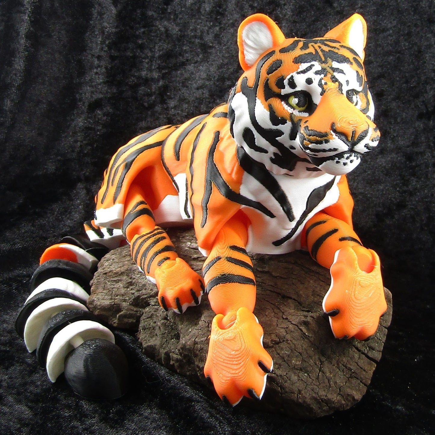 Articulated Posable Tiger Big Cat 3D Fidget Toy Desk Decoration Pick Size