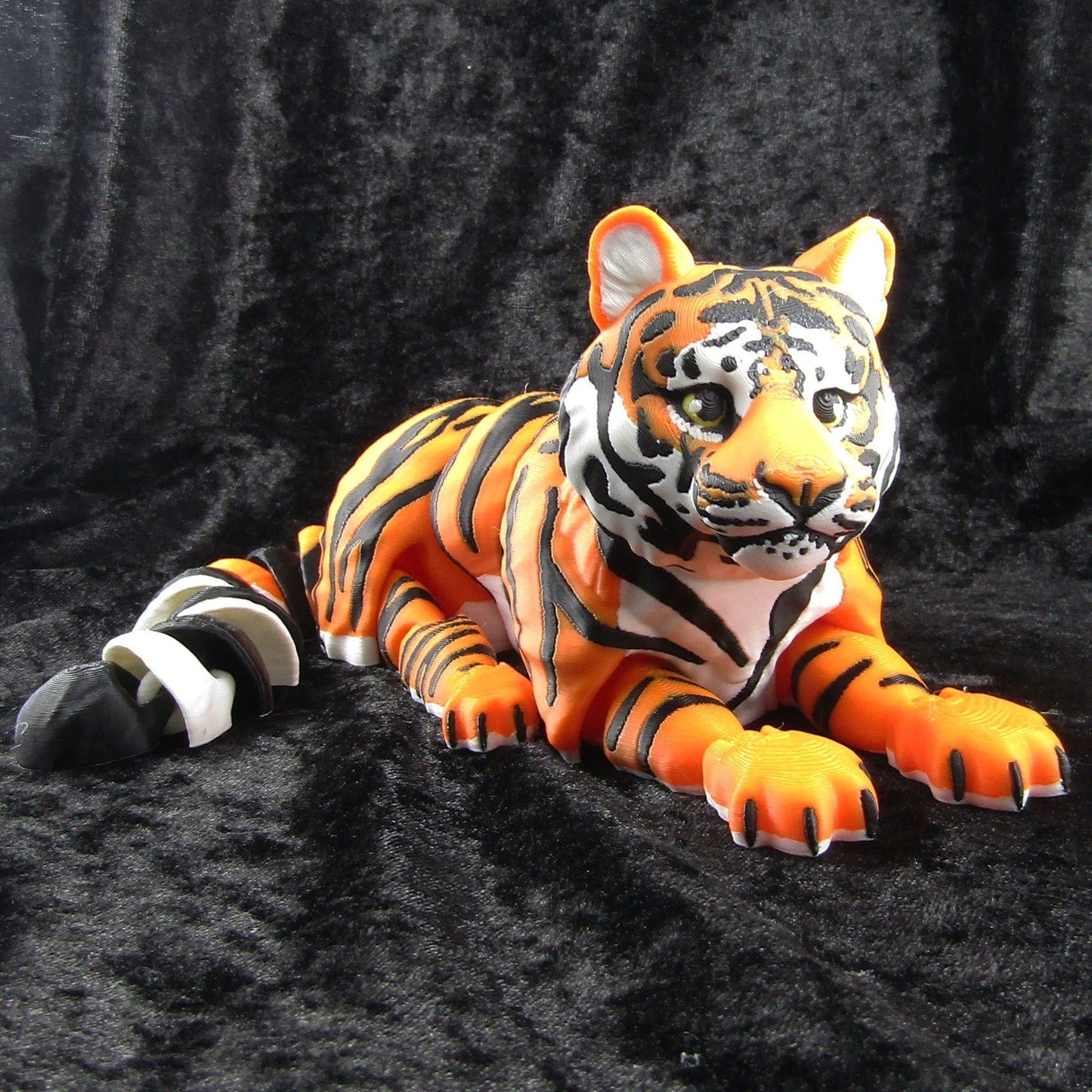 Articulated Posable Tiger Big Cat 3D Fidget Toy Desk Decoration Pick Size