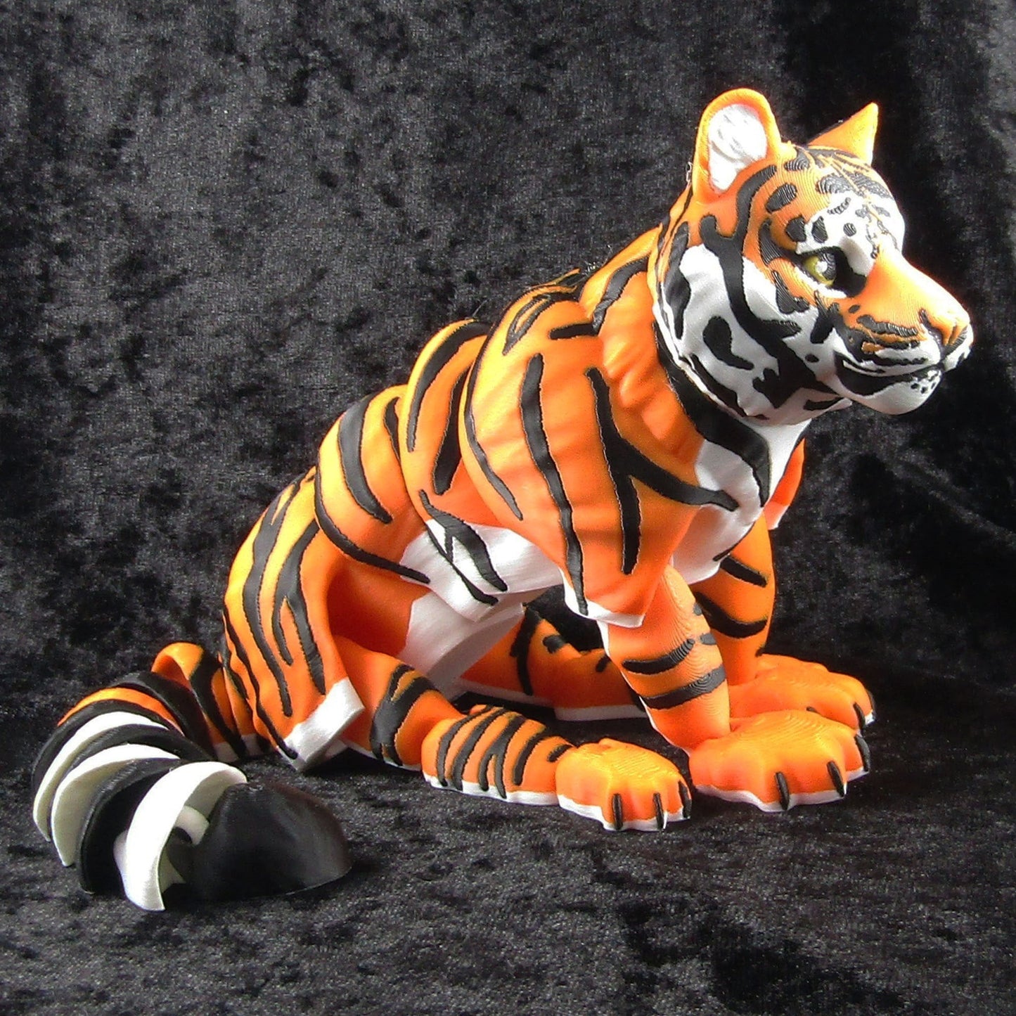 Articulated Posable Tiger Big Cat 3D Fidget Toy Desk Decoration Pick Size