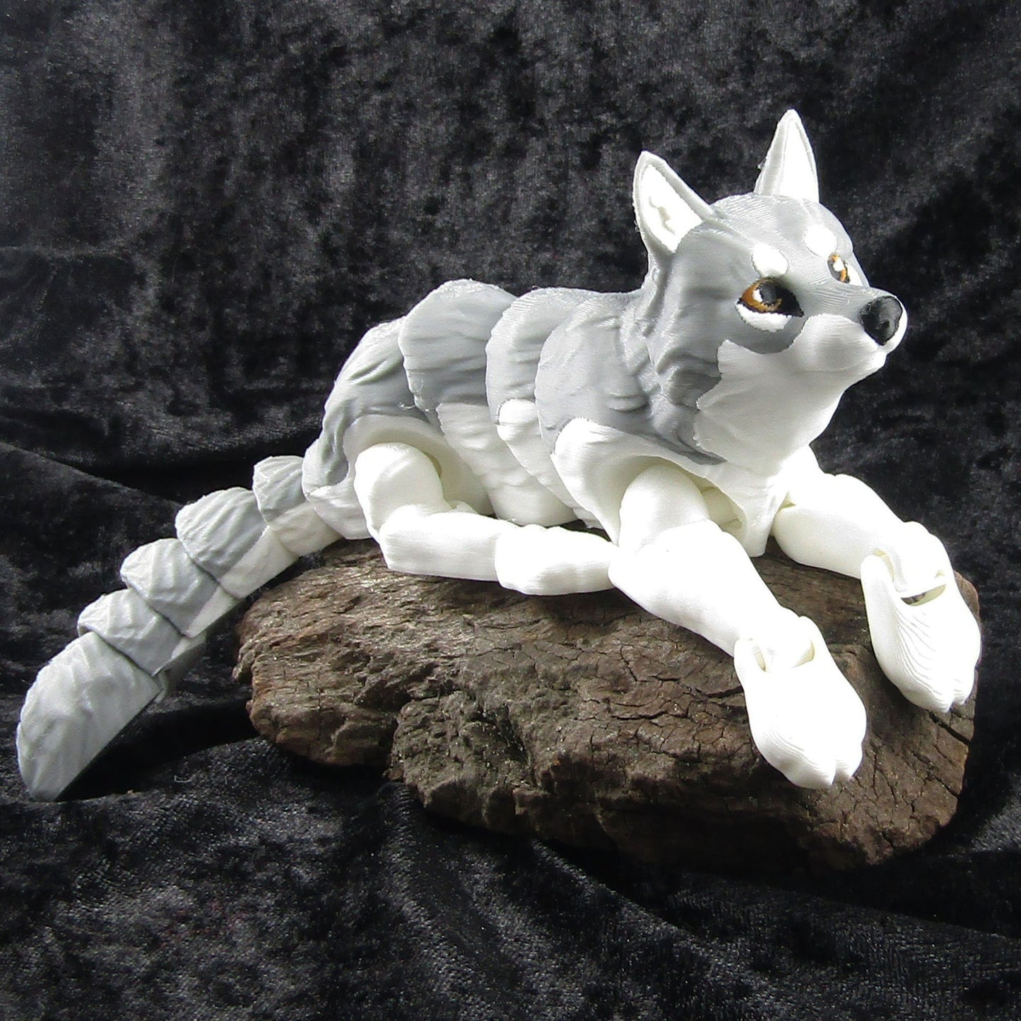 Articulated Posable Wolf 3D Fidget Toy Desk Decoration Pick Size