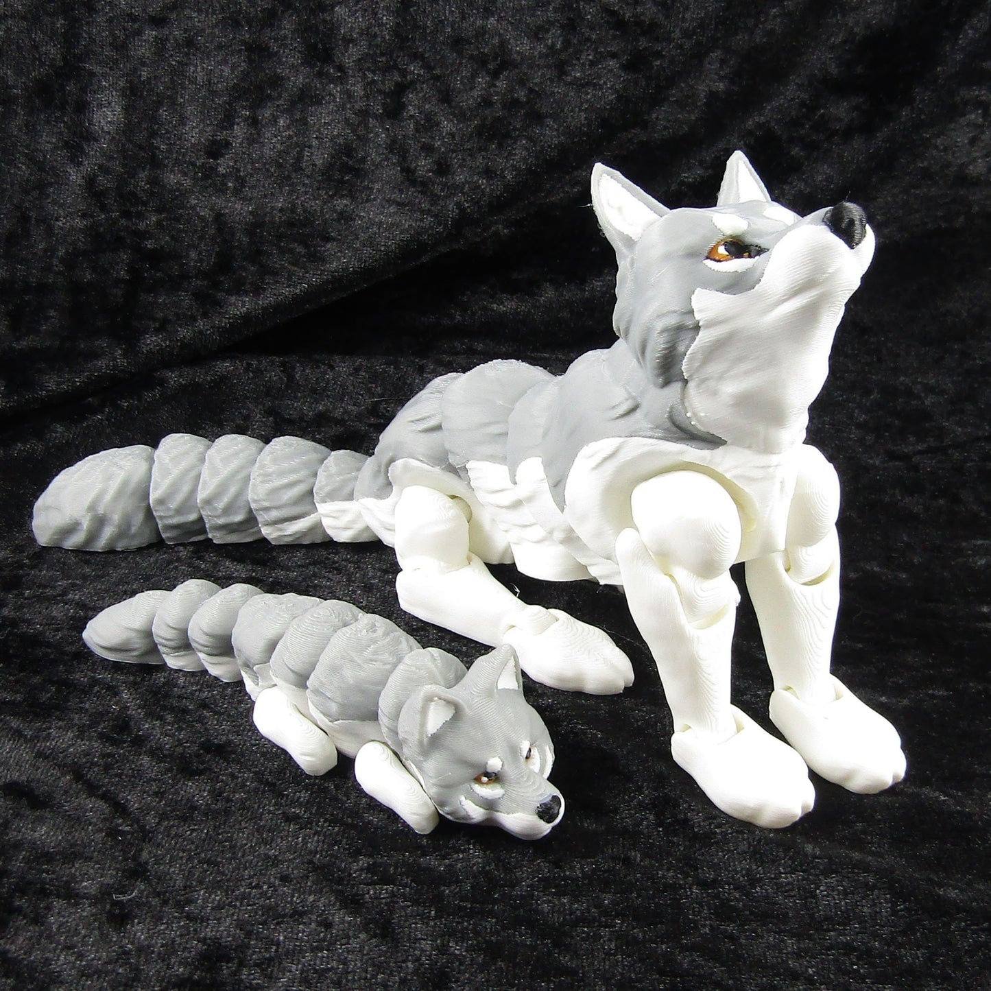 Articulated Posable Wolf 3D Fidget Toy Desk Decoration Pick Size