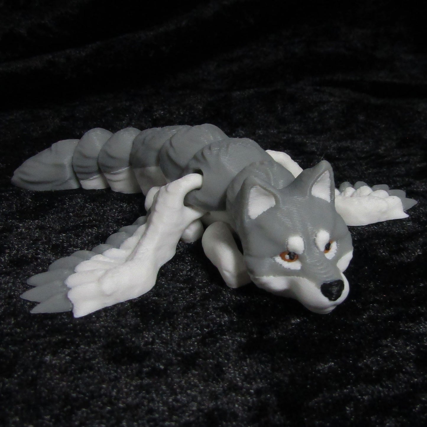 Articulated Baby Wolf and Flying Wolf 3D Fidget Toy Desk Decoration Gift