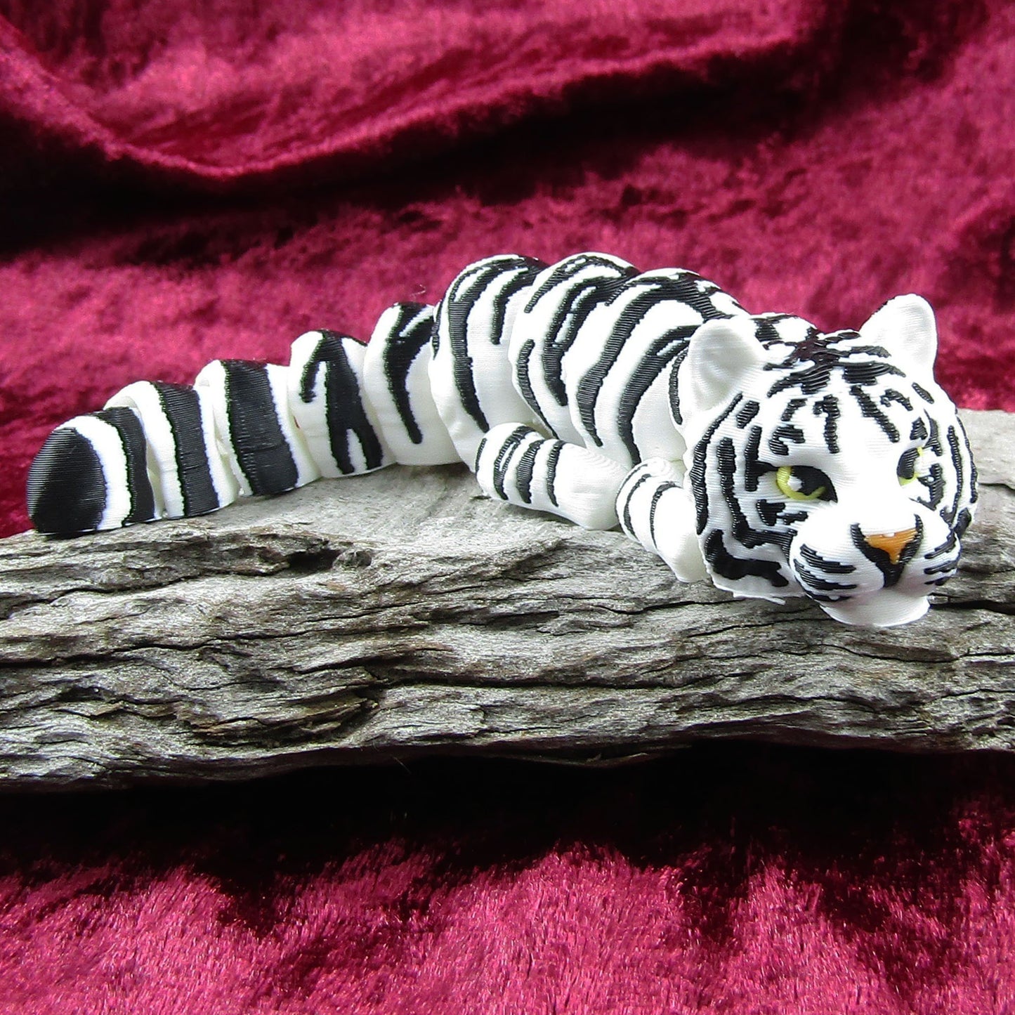 Articulated Baby White Tiger 3D Fidget Toy Desk Decoration Gift