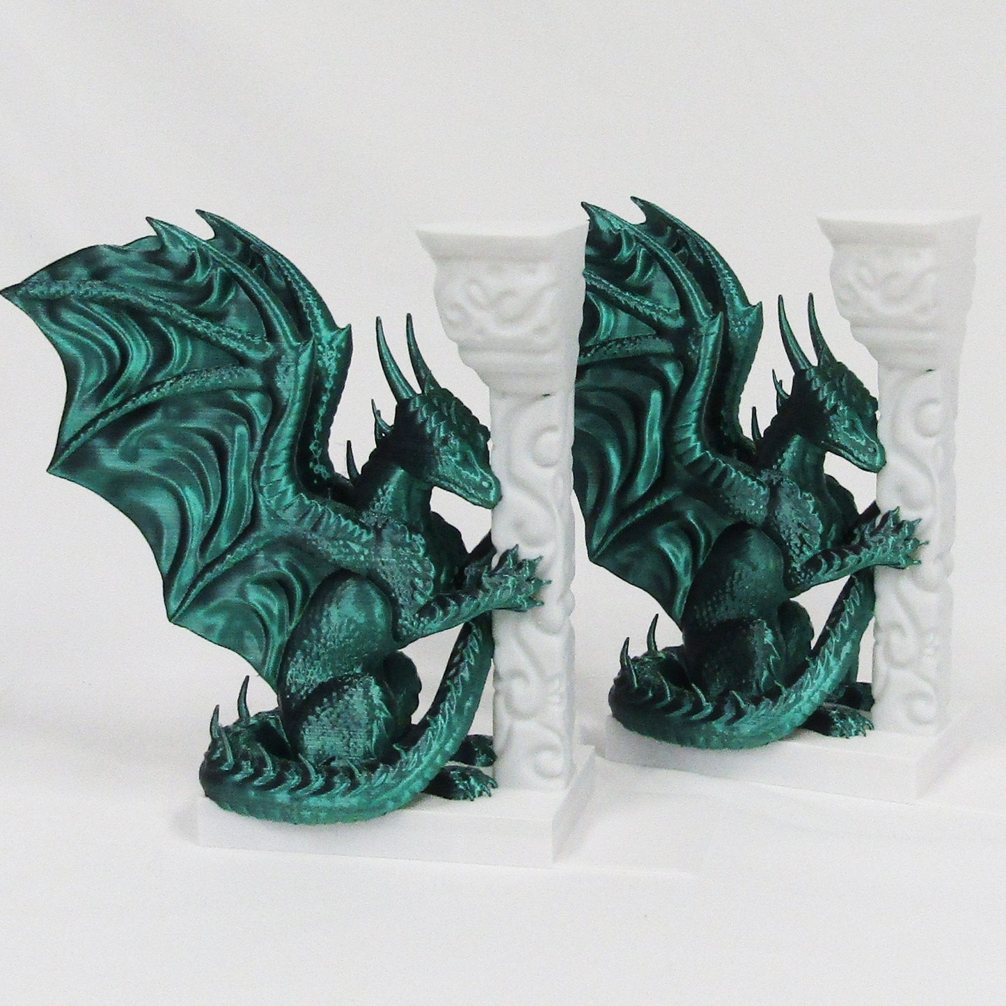 Pair of Dragon Book Ends Choose colours