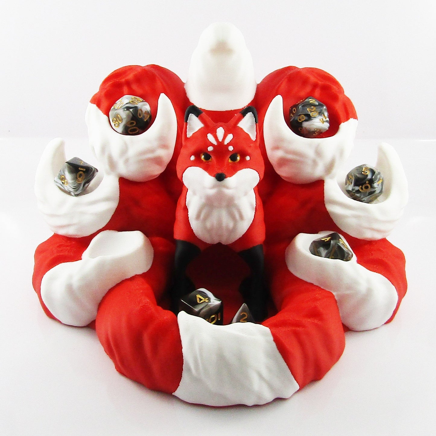 Kitsune Fox Dice Tower and Holder with choice of colours