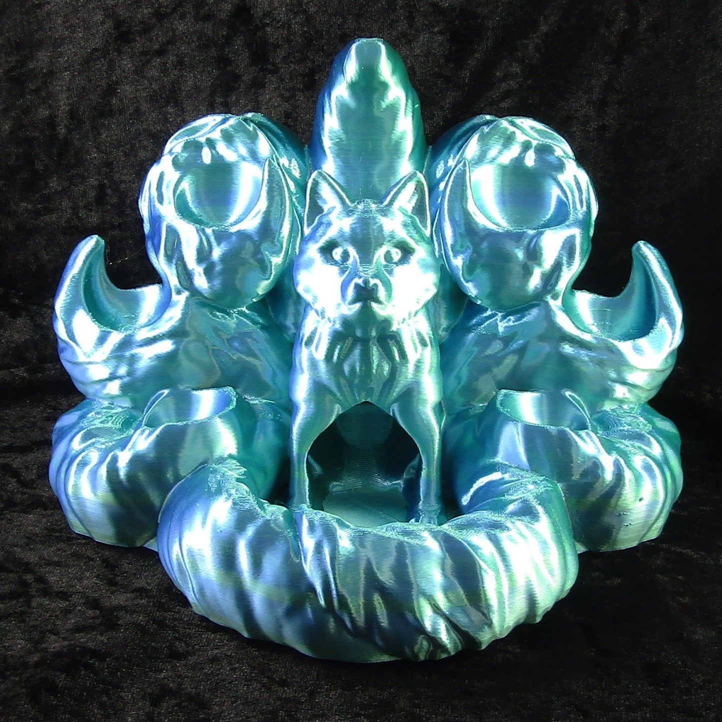 Kitsune Fox Dice Tower and Holder with choice of colours