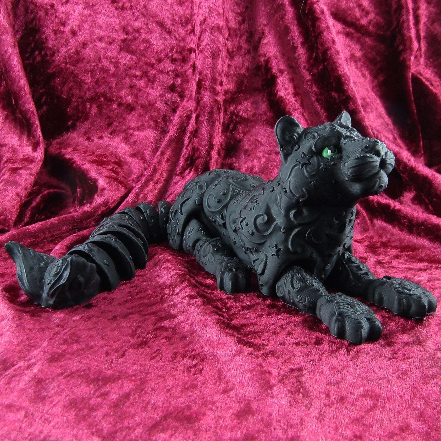 Articulated Posable Black Panther 3D Fidget Toy Desk Decoration Pick Size