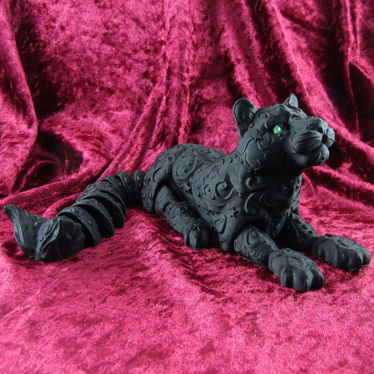 Articulated Posable Black Panther 3D Fidget Toy Desk Decoration Pick Size
