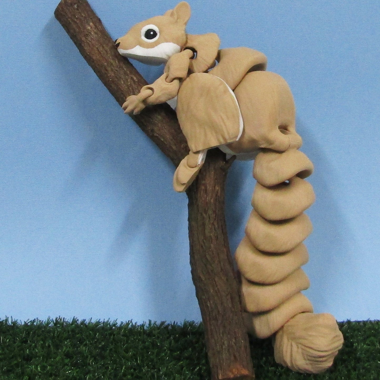 Articulated Posable 3D Squirrel 3D Fidget Toy Desk Decoration 300mm long