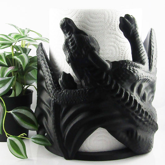 Dragon Paper Towel Holder 3D Printed Home Decor for the Dragon Lover
