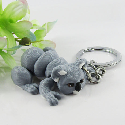 Articulated Baby Koala 3D Fidget Toy Key chain Bag Tag Decoration