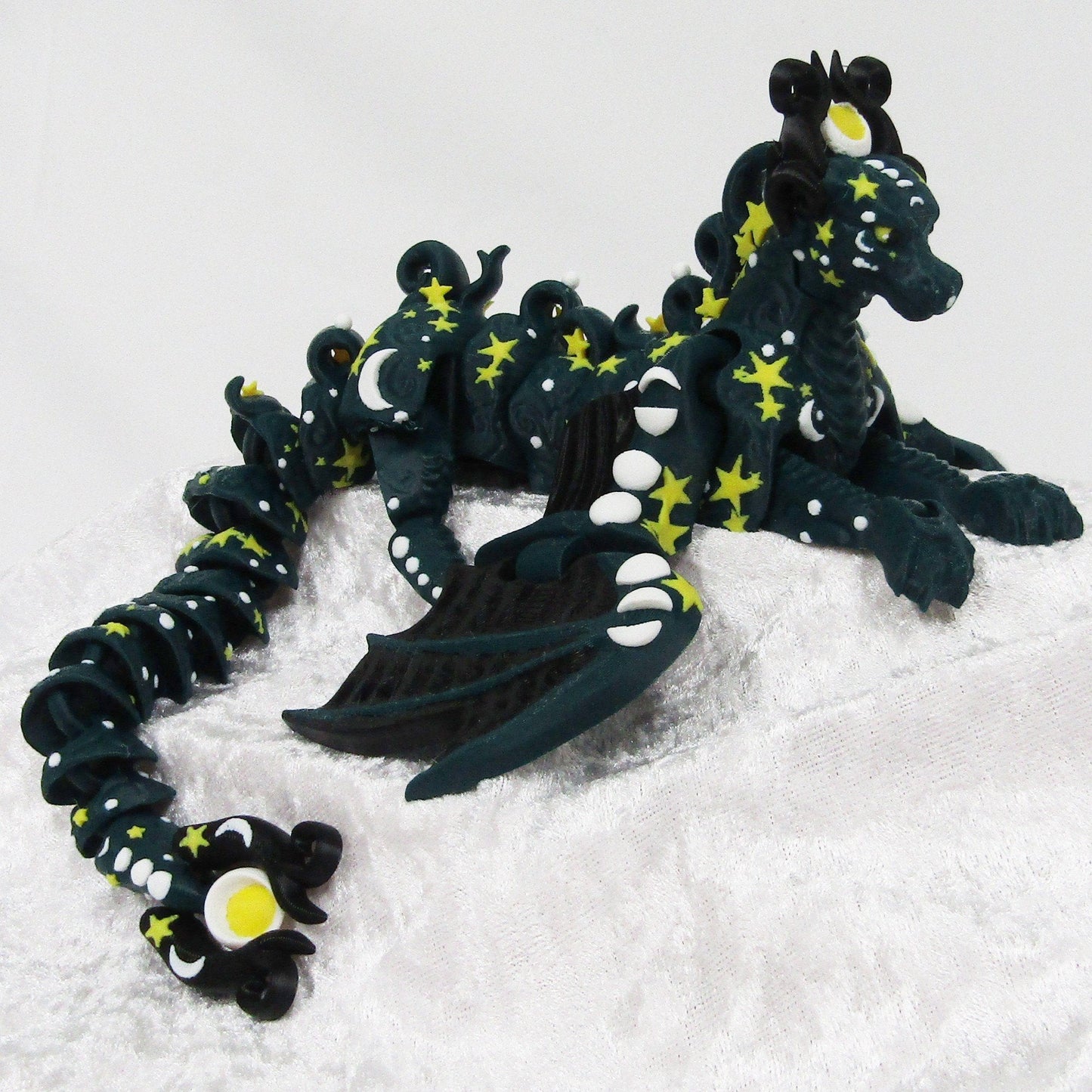 Articulated Winged Lunar Dragon 3D Fidget Toy Desk Decoration 360mm (14 inches) long