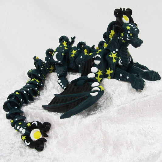 Articulated Winged Lunar Dragon 3D Fidget Toy Desk Decoration 360mm (14 inches) long