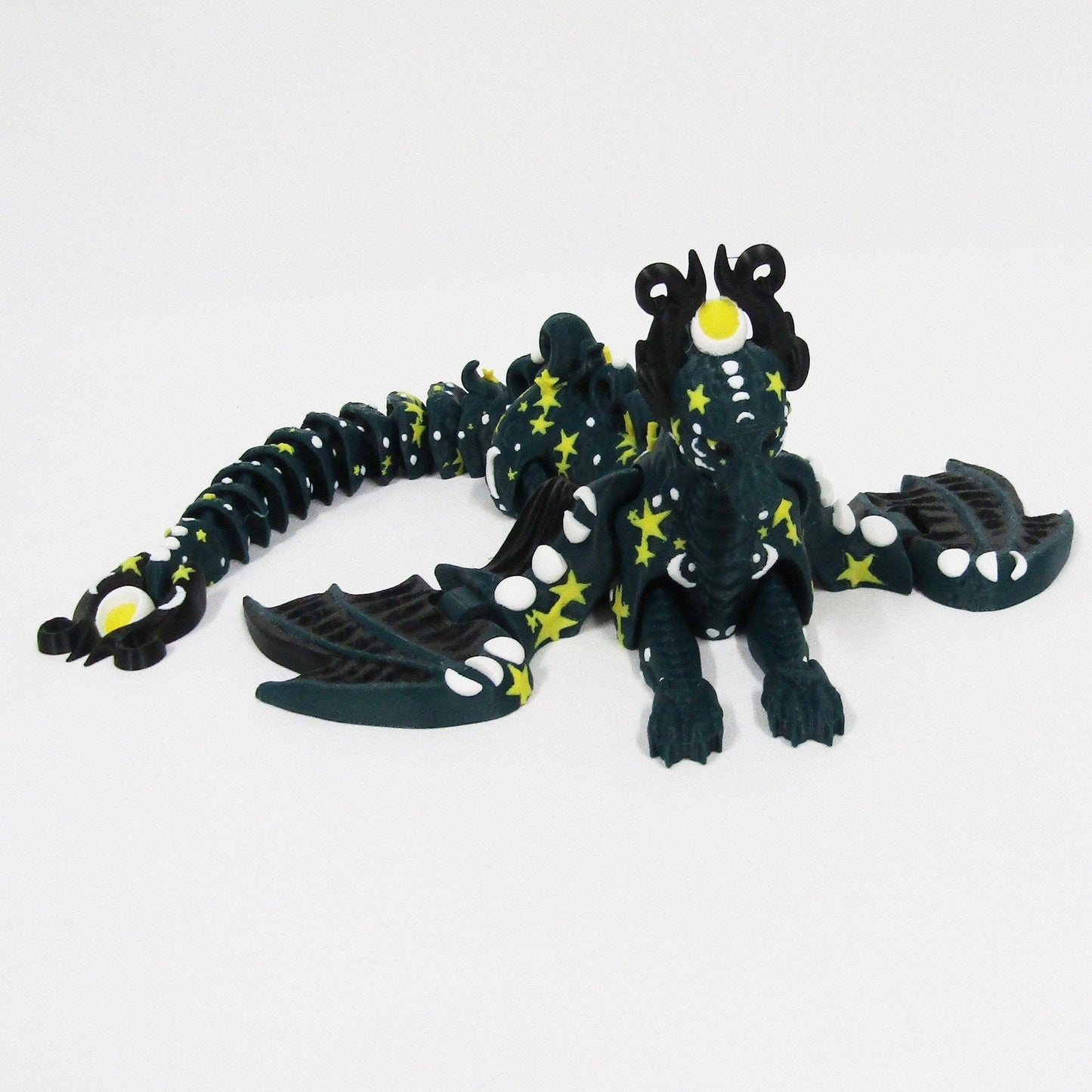 Articulated Winged Lunar Dragon 3D Fidget Toy Desk Decoration 360mm (14 inches) long