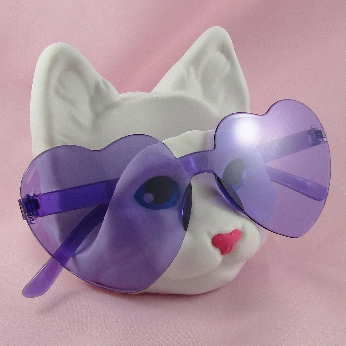 Cat Head Glasses Holder Fantasy Decor for the Cat Lover