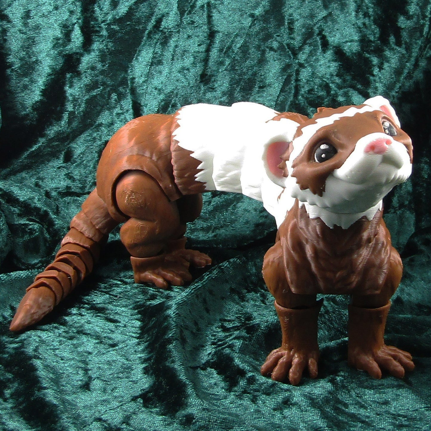 Articulated Posable Ferret 3D Fidget Toy Desk Decor Pick Colour & Size