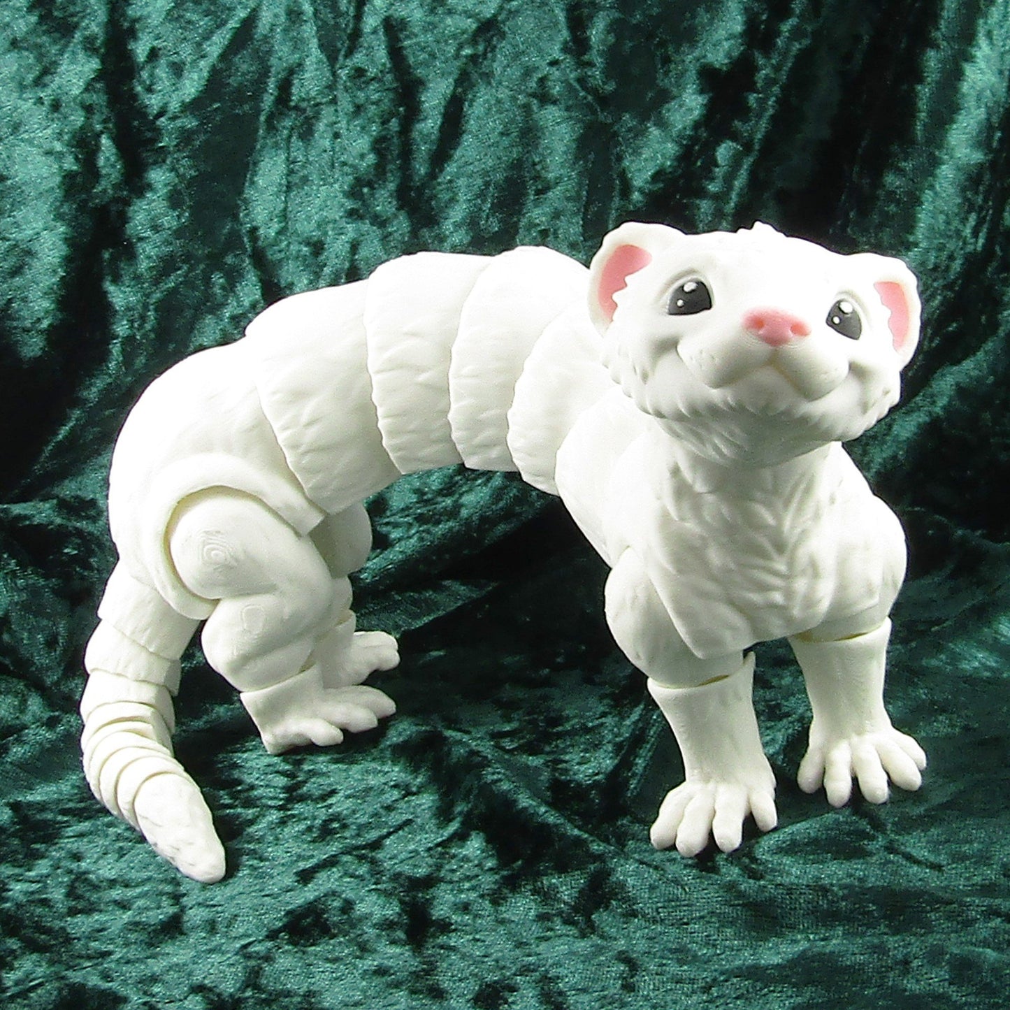 Articulated Posable Ferret 3D Fidget Toy Desk Decor Pick Colour & Size