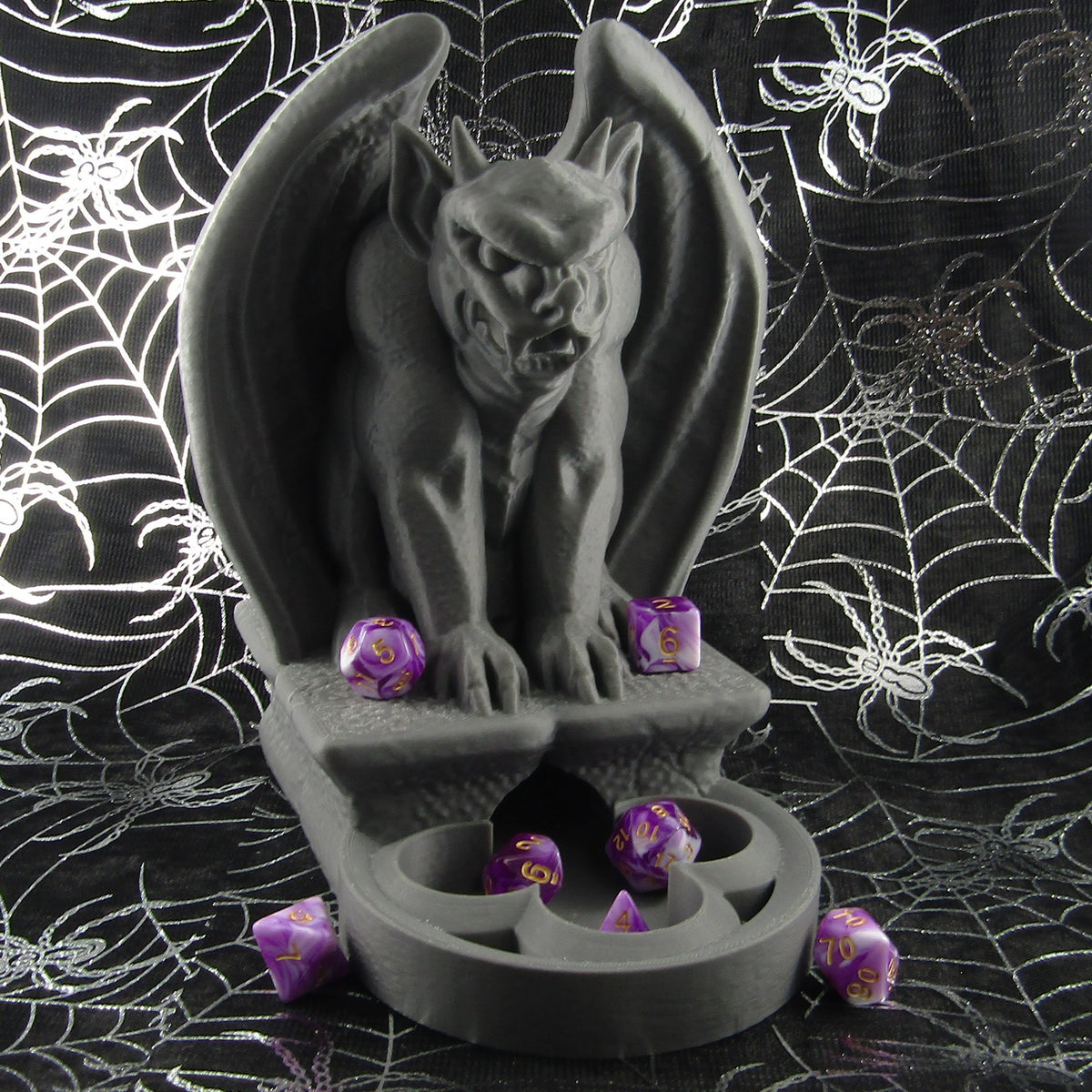 Gargoyle Dice Tower | Gothic D&D Dice Roller | RPG Tabletop Gaming Accessory