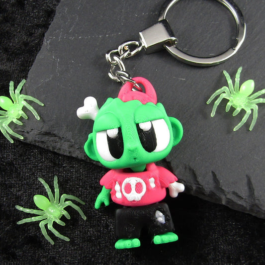 Articulated Zombi Flexi 3D Fidget Toy Key chain Bag Tag Decoration