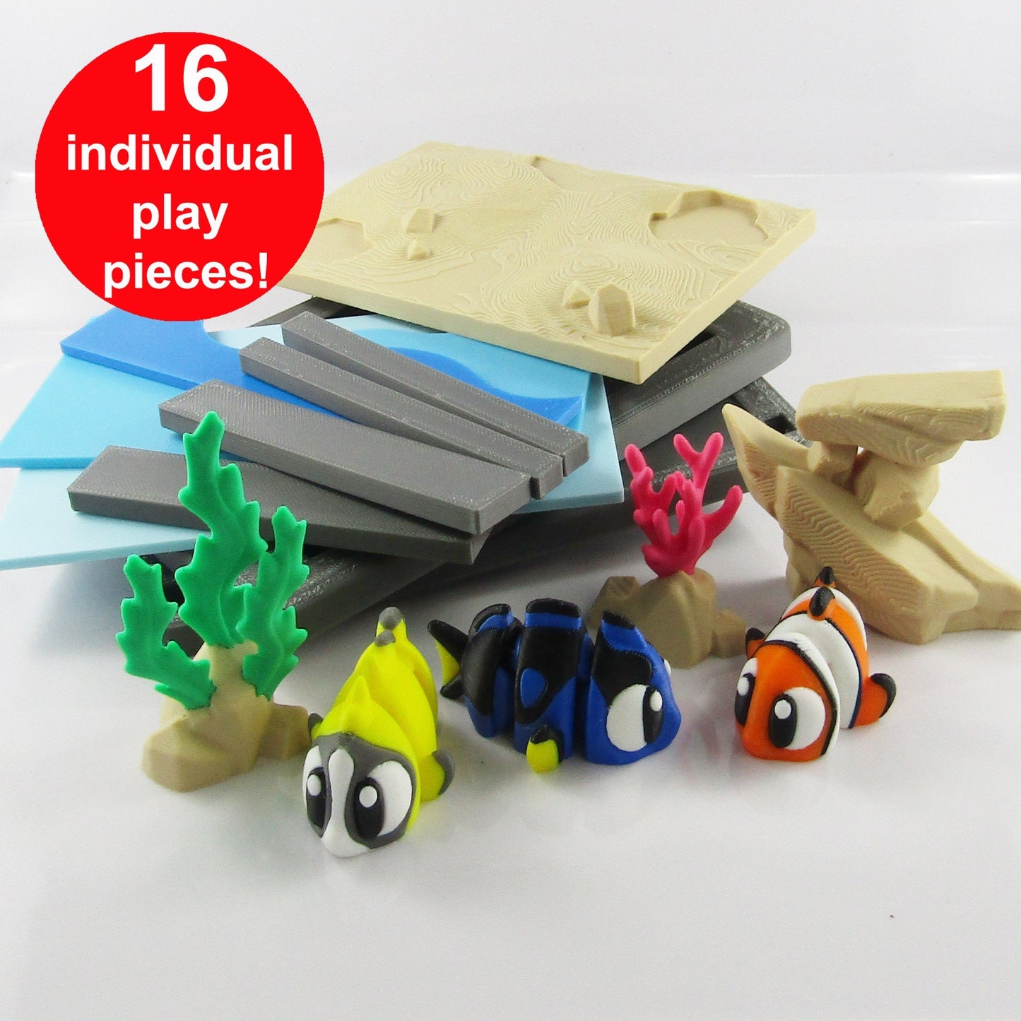Mini Fishtank Playset – Cute Collectible Tank with Fish or Killer Whales
