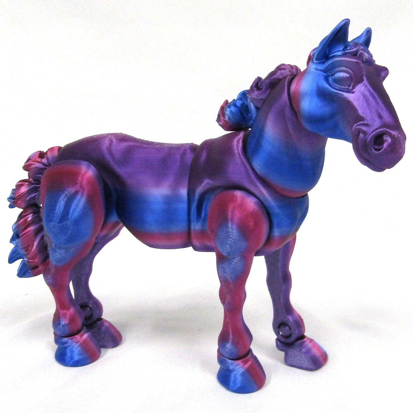Articulated Posable 3D Horse Fidget Toy Desk Decor Select Colours