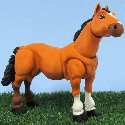 Articulated Posable 3D Horse Fidget Toy Desk Decor Select Colours