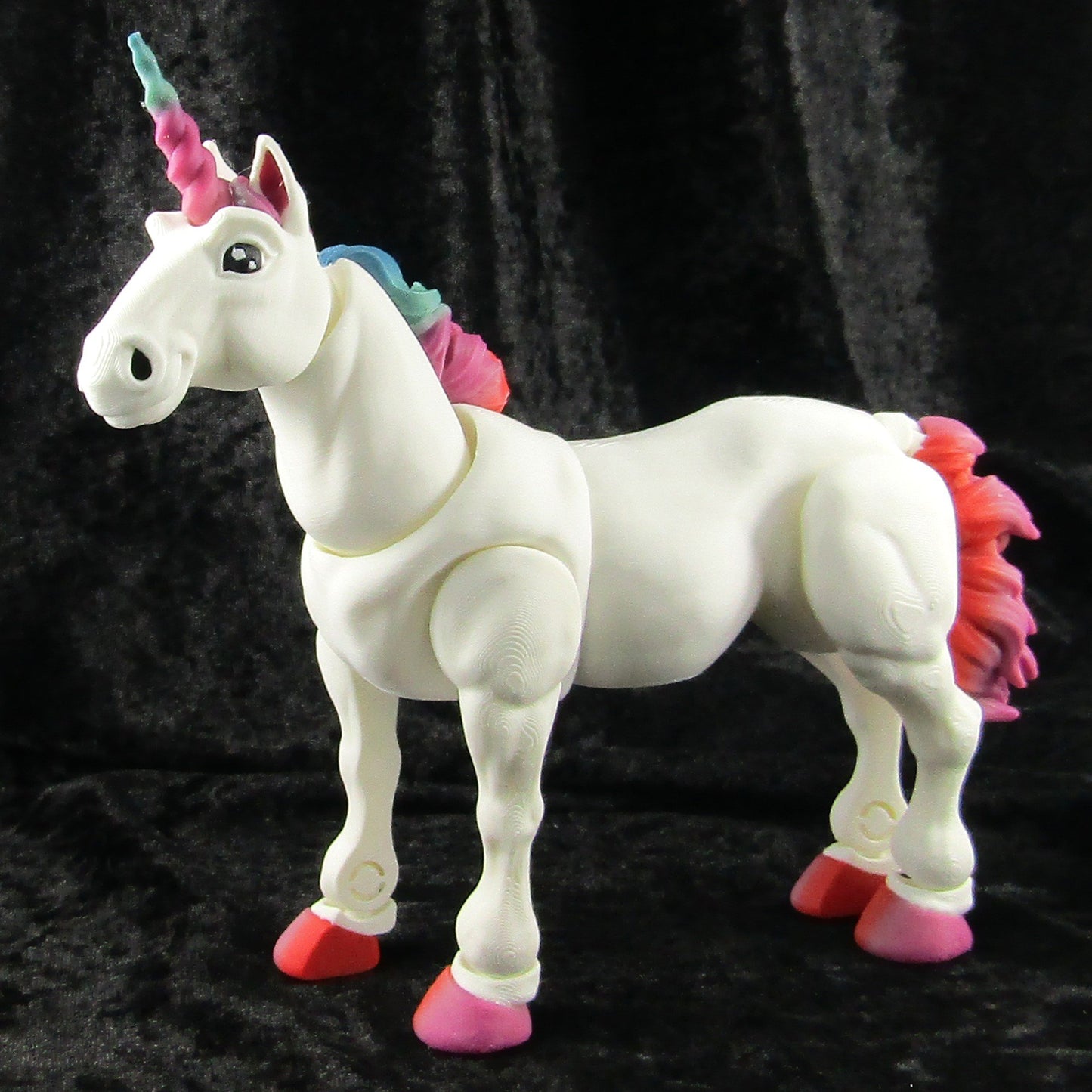 Articulated Posable 3D Unicorn Fidget Toy Desk Decor Select Colours