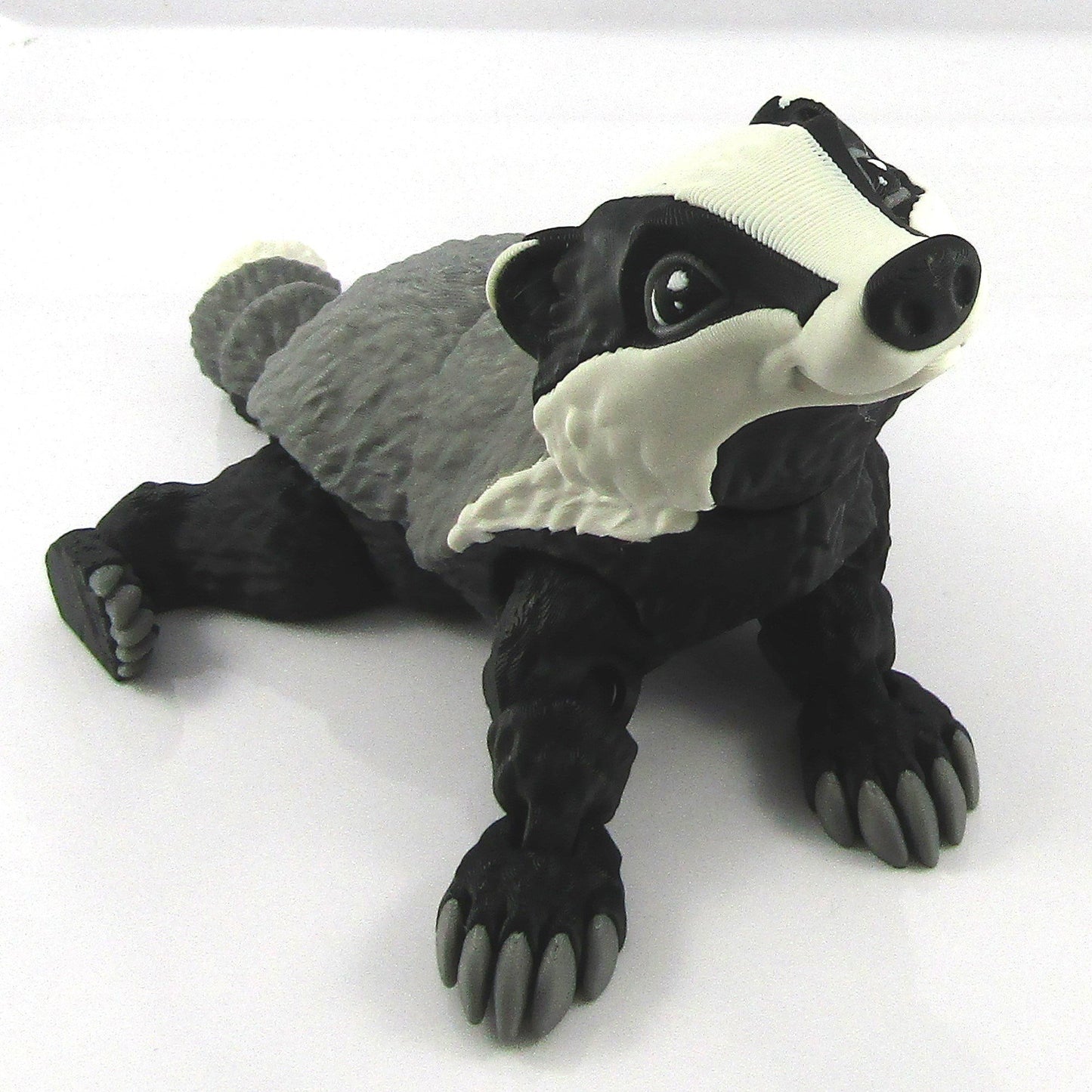 Articulated Posable Badger 3D Fidget Toy Desk Decor Select Size