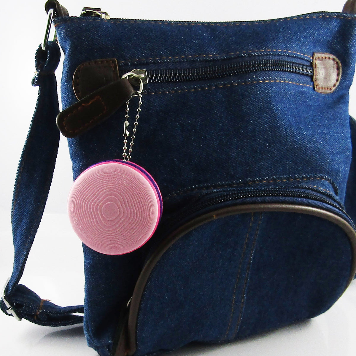 Macaroon Hair Tie Holder Keychain & Bag Tag – Bonus hair ties