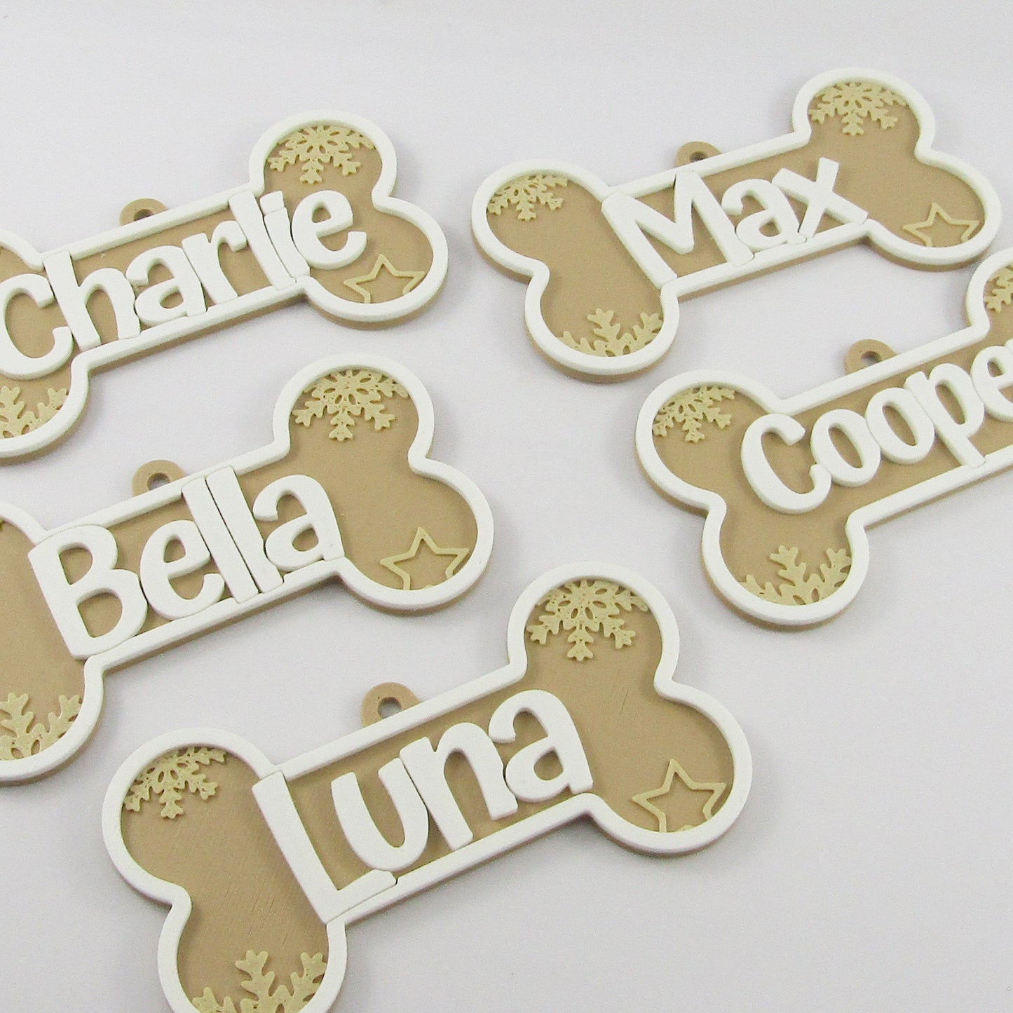 Personalized Pet Name Ornament - Dog Bone Christmas Ornament