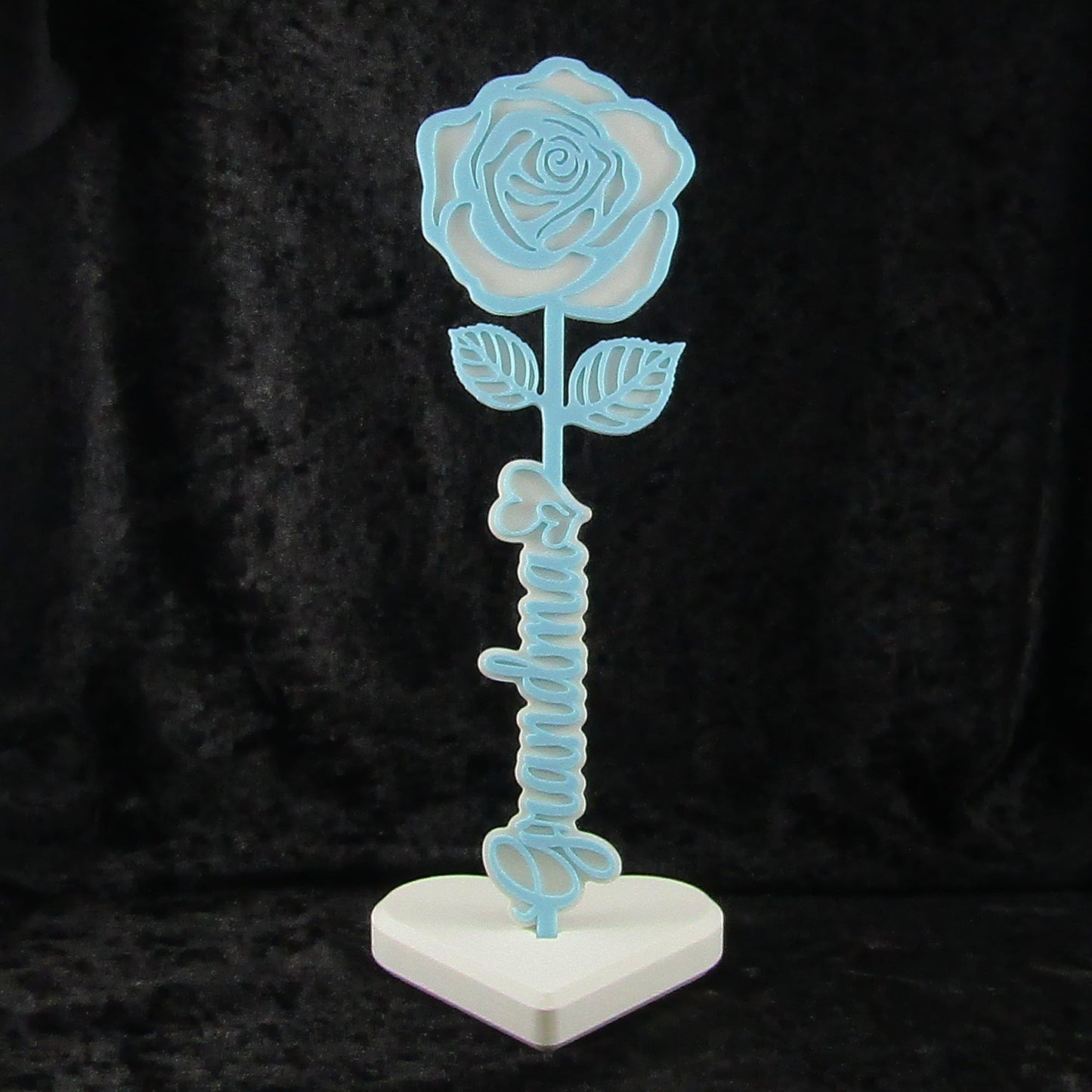 Personalised Mothers Day Rose with Stand